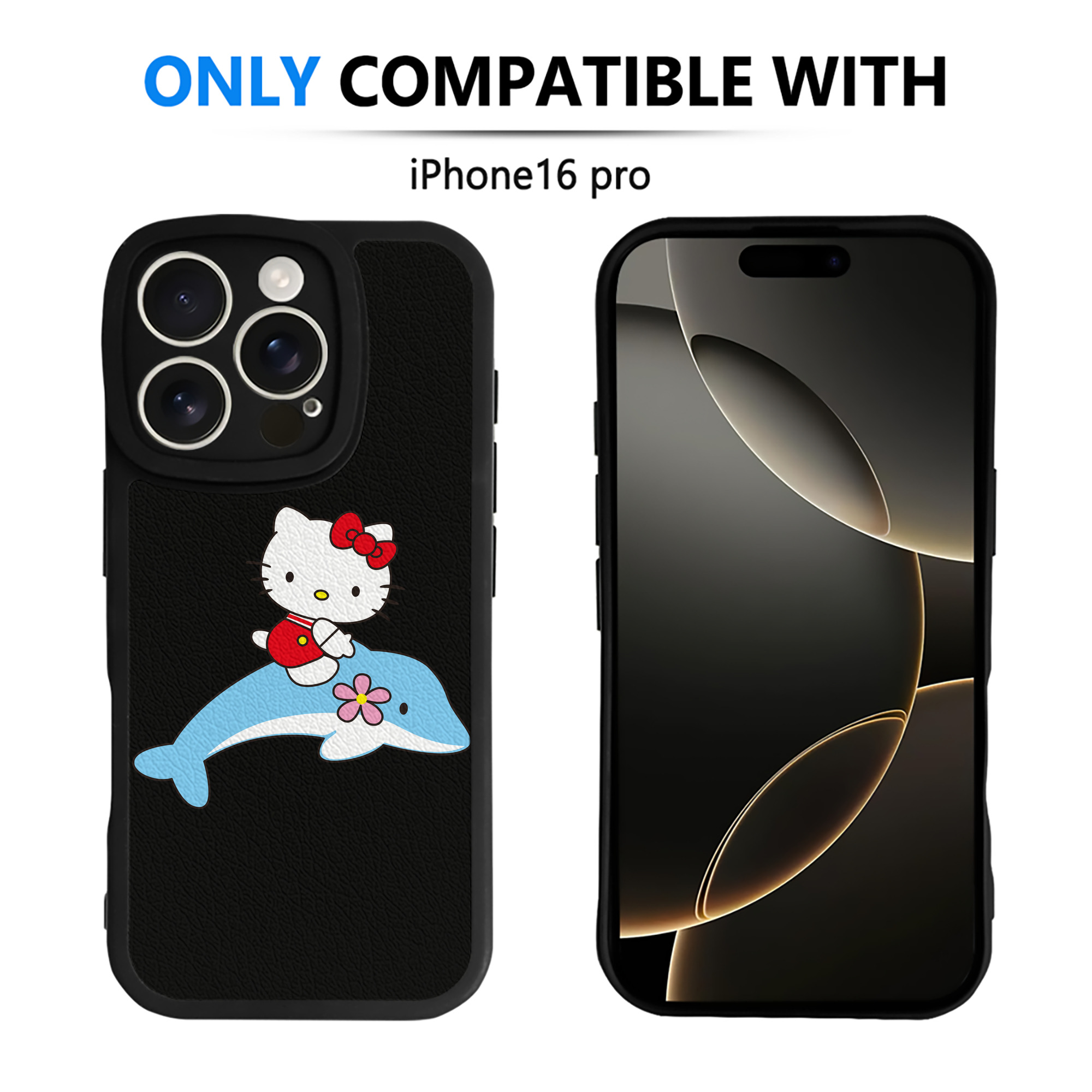 （画像用） Hello Kitty ハローキティ 【iPhone 16シリーズ対応】シリコンスマホケース（レザー調） 材質：シリコン
